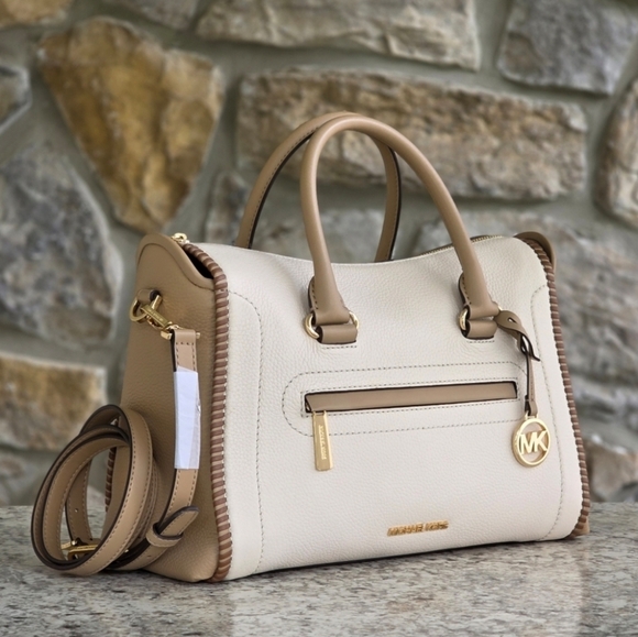 Michael Kors Carine Whipstitch Large Satchel - Picture 1 of 13